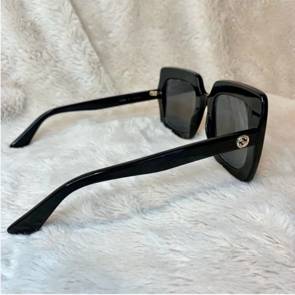 Gucci Black Oversized Square Sunglasses GG0328S
